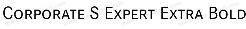 Corporate S Expert Extra Bold Italic OsF字体转换